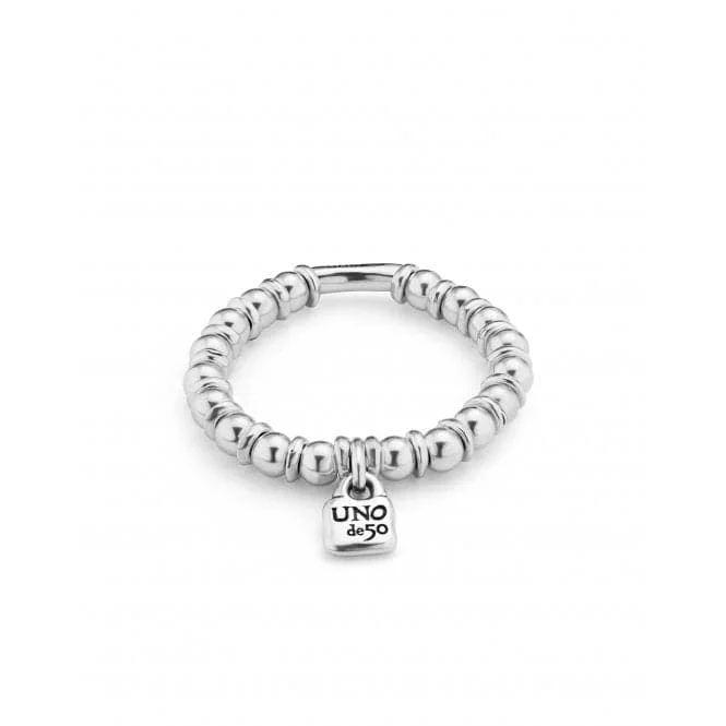 silver bracelet with charm for good fortune and success-Bohemian Medium Bracelet PUL2368MTL000M