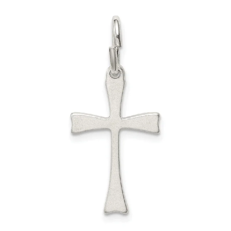 celestial pendant necklace with star and moon engraving -Diamond2Deal 925 Sterling Silver Cross Pendant