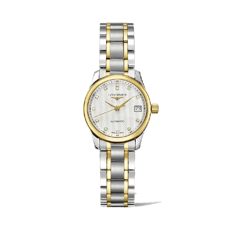 luxury watches for men with automatic movement and refined details -Longines Master Women's 25.50mm Stainless Steel & 18ct Gold Automatic Watch L2.128.5.77.7