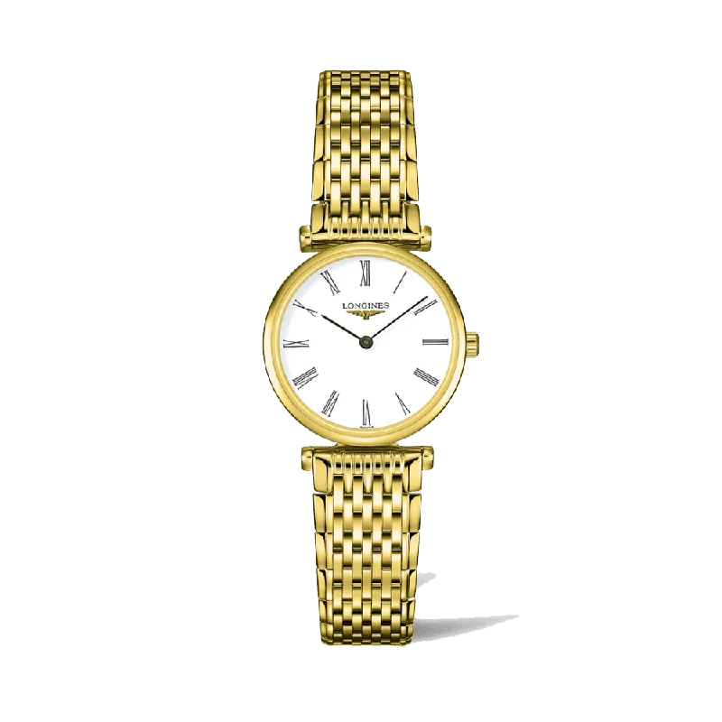 stylish watches for men with advanced chronograph features and sleek faces -Longines La Grande Classique Women's 24mm Gold PVD  Quartz Watch L4.209.2.11.8