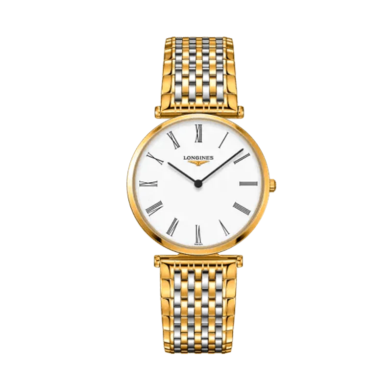 luxury watches for men with automatic movement and refined details -Longines La Grande Classique Men's 36mm Two-Tone Quartz Watch L4.755.2.11.7