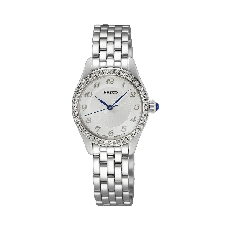 elegant women’s watches with lightweight designs and modern features -Seiko Caprice Women's 26mm Stainless Steel Quartz Watch SUR385P