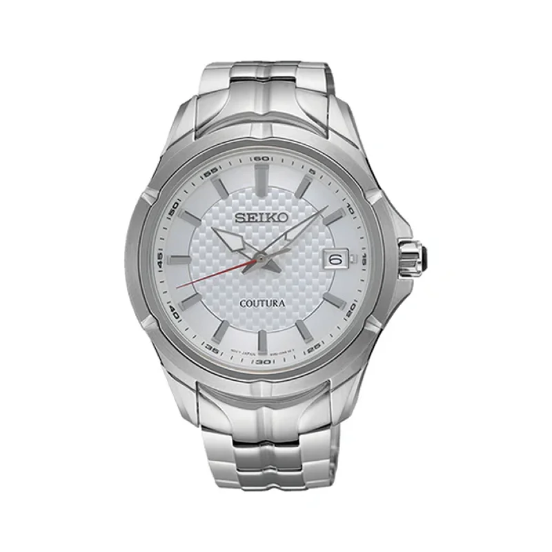 stylish men’s watches with chronograph features and sleek modern designs -Seiko Coutura Men's 42mm Quartz Watch SUR565P-9