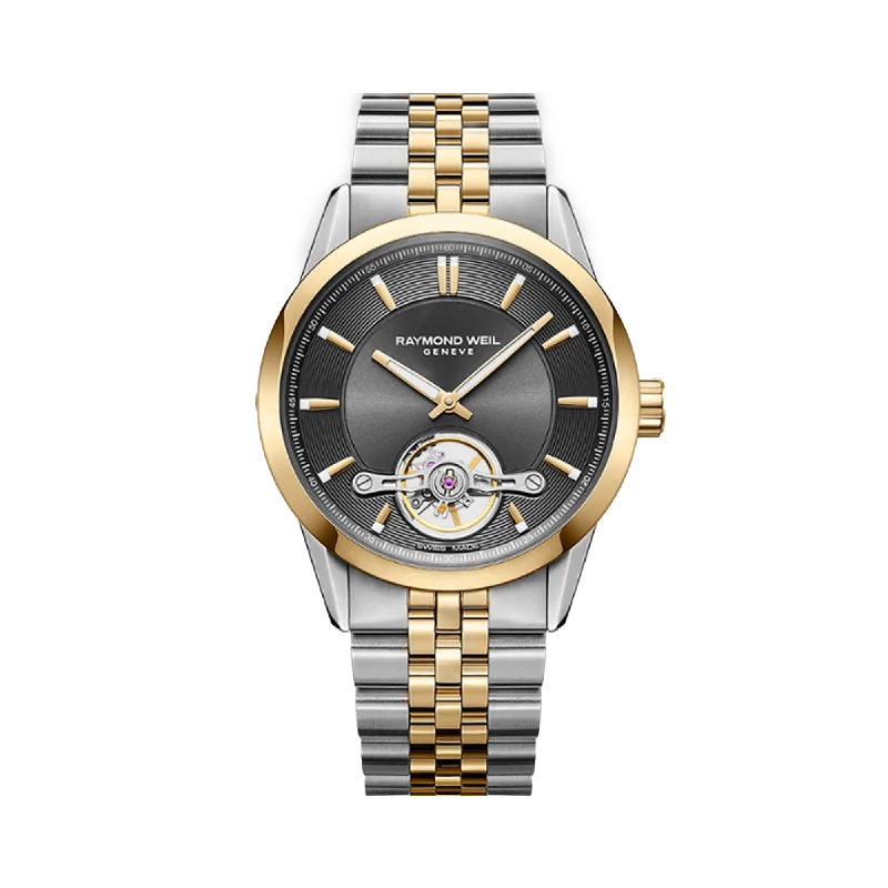 luxury watches for women with interchangeable straps and advanced dials -Raymond Weil Freelancer Men's 42.50mm Grey Automatic Watch 2781-STP-60051