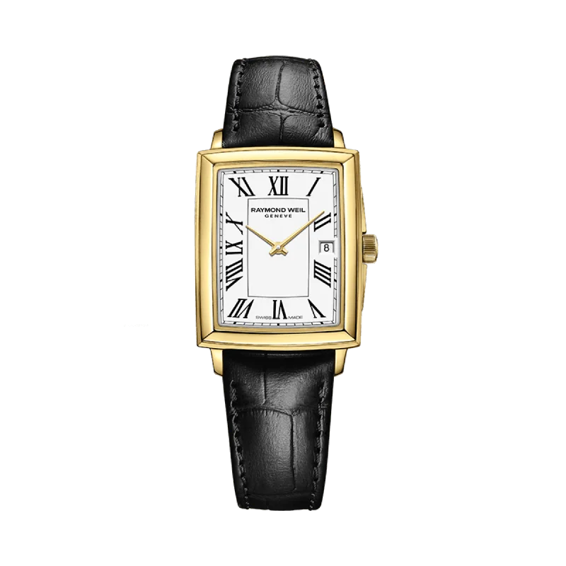 luxury watches for men with unique designs and durable bands -Raymond Weil Toccata Women's 22x28mm Gold PVD Quartz Watch 5925-PC-00300