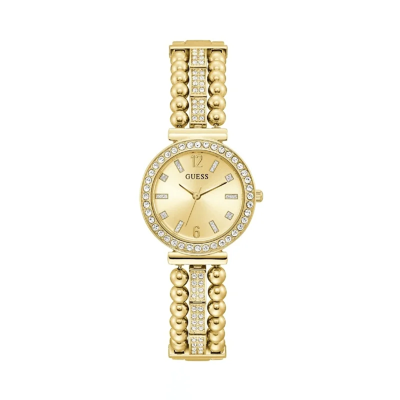 watches for women with minimalist designs and high-precision dials -Guess Women's 30mm Gold PVD Quartz Watch GW0401L2