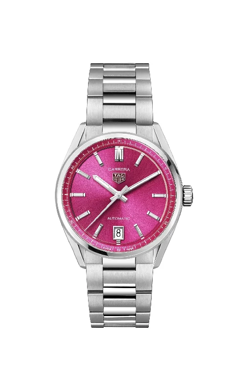 men's watches with customizable settings for fitness and health tracking -TAG Heuer Carrera Date 36mm Automatic Women's Watch WBN2313.BA001