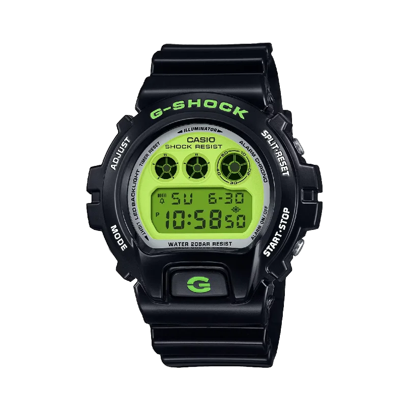 stylish watches for men with heart rate, fitness tracking, and GPS -Casio G-SHOCK Men's Resin Digital Watch DW6900RCS-1D