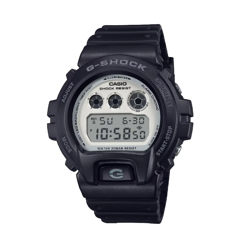 men's watches with advanced digital displays and water-resistant features -Casio G-SHOCK Men's Resin Quartz Sport Watch LCD DW6900WD-1