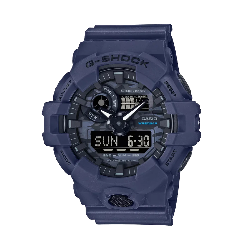 sport watches for men with real-time health tracking and GPS -Casio G-SHOCK Men's Resin Analogue Digital Watch GA700CA-2A