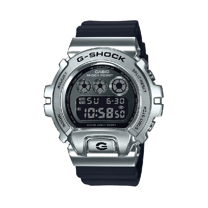 men's watches with automatic movement and high-tech features -Casio G-SHOCK Men's Resin and Stainless Steel Digital Watch GM6900-1