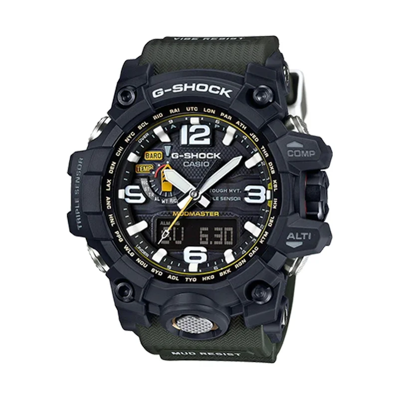 sport watches for women with built-in GPS and health features -Casio G-SHOCK-Premium Men's Resin Analogue Digital Watch GWG1000-1A3