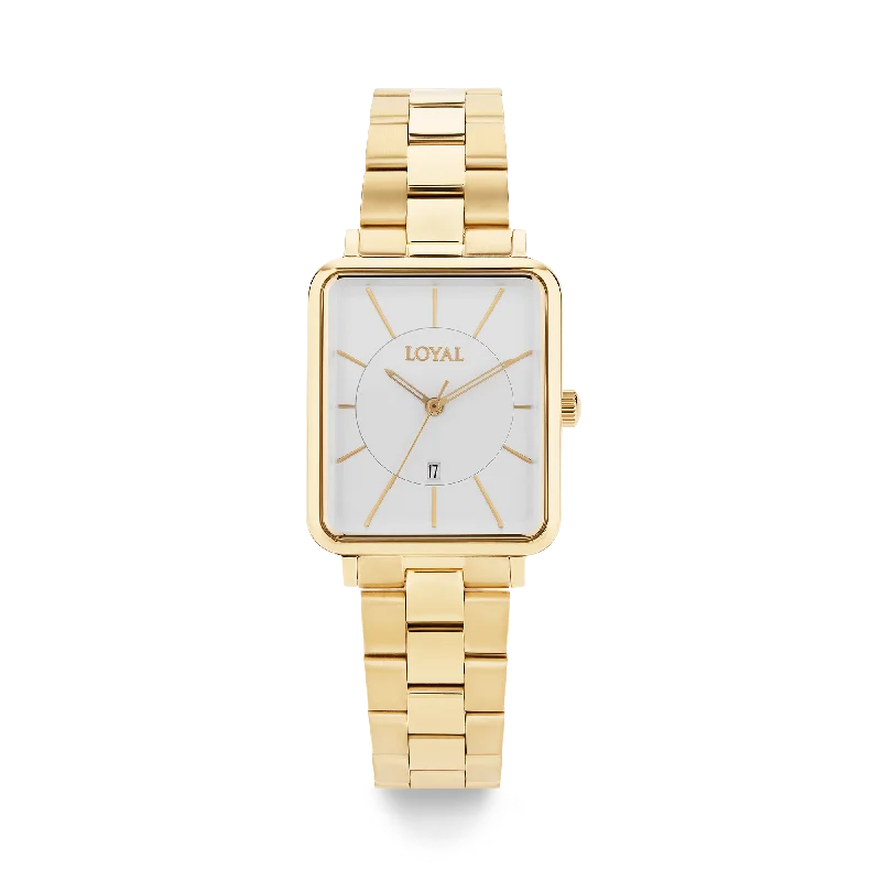 sport watches for women with real-time fitness tracking and multi-sport modes -Loyal Academy Women's 26.50mm Gold Quartz Watch