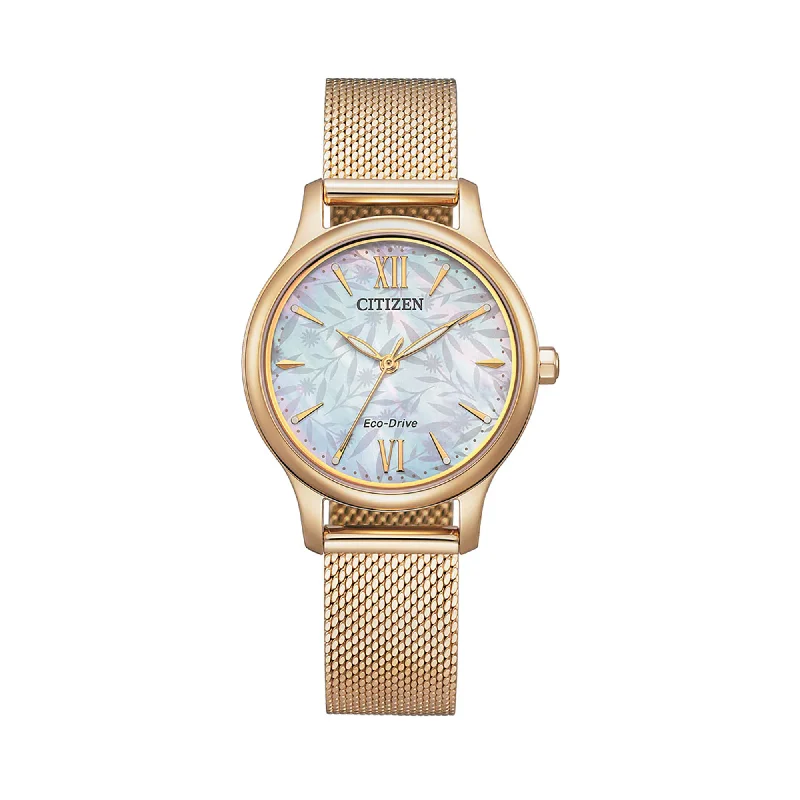 sport watches for women with customizable designs and fitness tracking -Citizen Eco Drive Women's 30.50mm Gold PVD Watch EM0892-80D