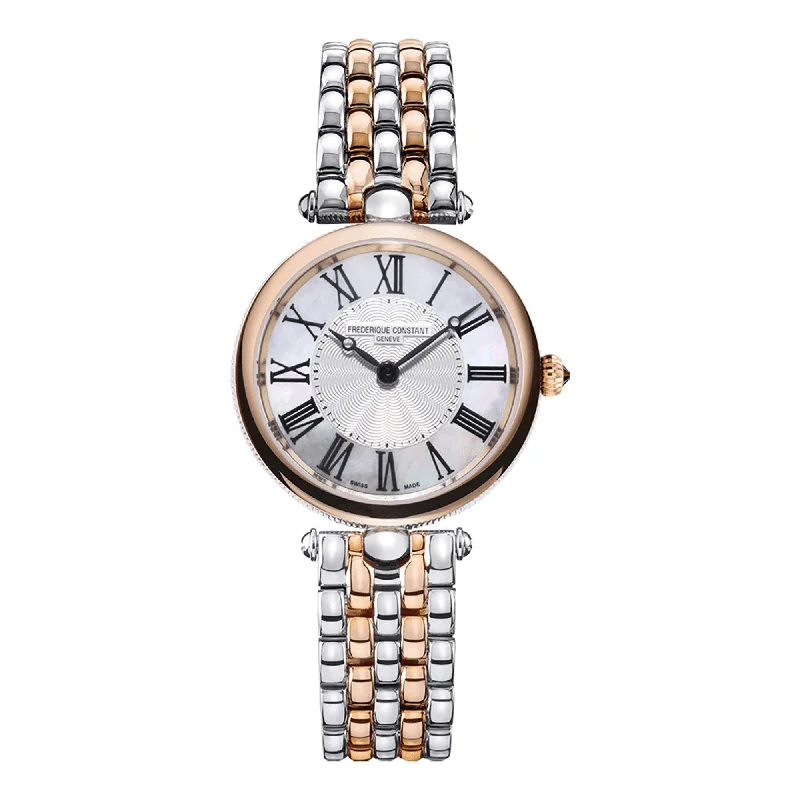 sport watches for men with step counting, heart rate monitoring, and GPS -Frederique Constant Women's Classic Quartz Dress Watch Mother-Of-Pearl Dial