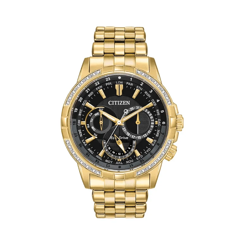 sport watches for men with rugged constructions and advanced tracking modes -Citizen Eco-Drive Men's 44mm Gold PVD Eco Drive Watch BU2082-56E