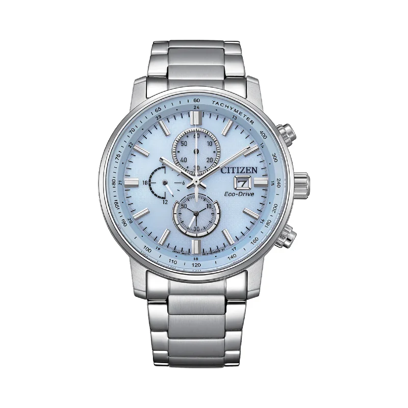 watches for women with bold, oversized designs and advanced functions -Citizen Men's Blue Quartz Chronograph Watch CA0840-87M