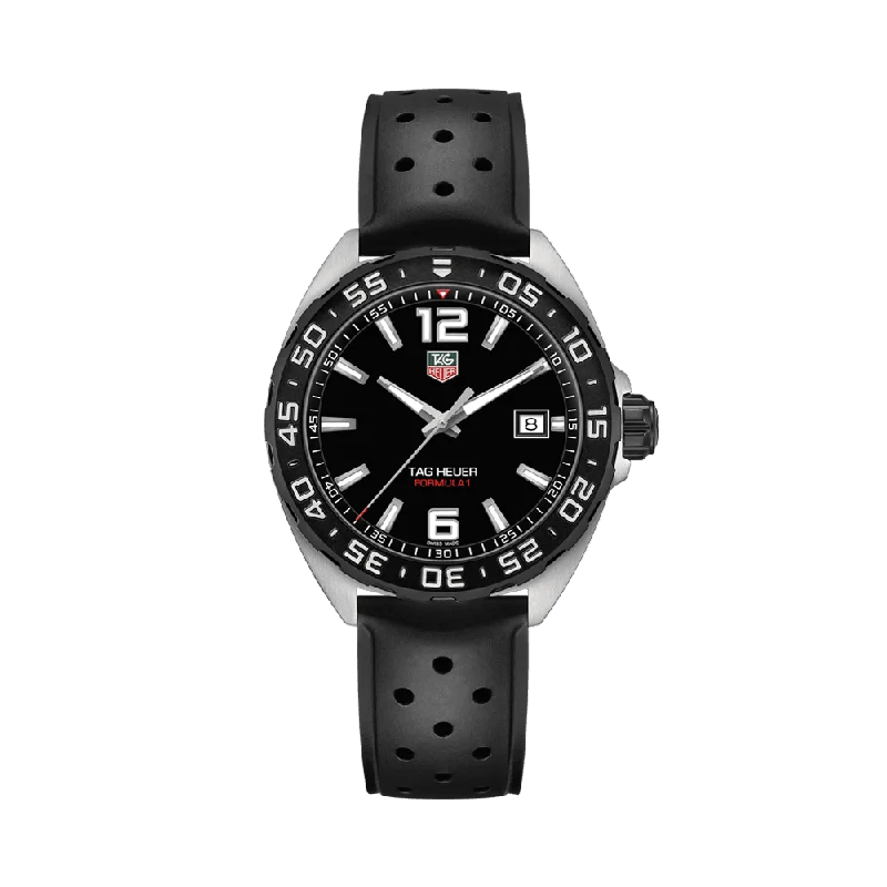 sport watches for men with step counting, health tracking, and GPS -TAG Heuer Formula 1 Men's 41mm Stainless Steel Quartz Watch WAZ1110.FT8023