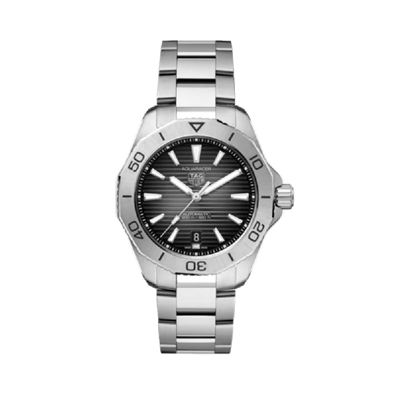 men's watches with digital functionality and durable rubber straps -TAG Heuer Aquaracer Men's 40mm Stainless Steel Automatic Watch WBP2110.BA0627