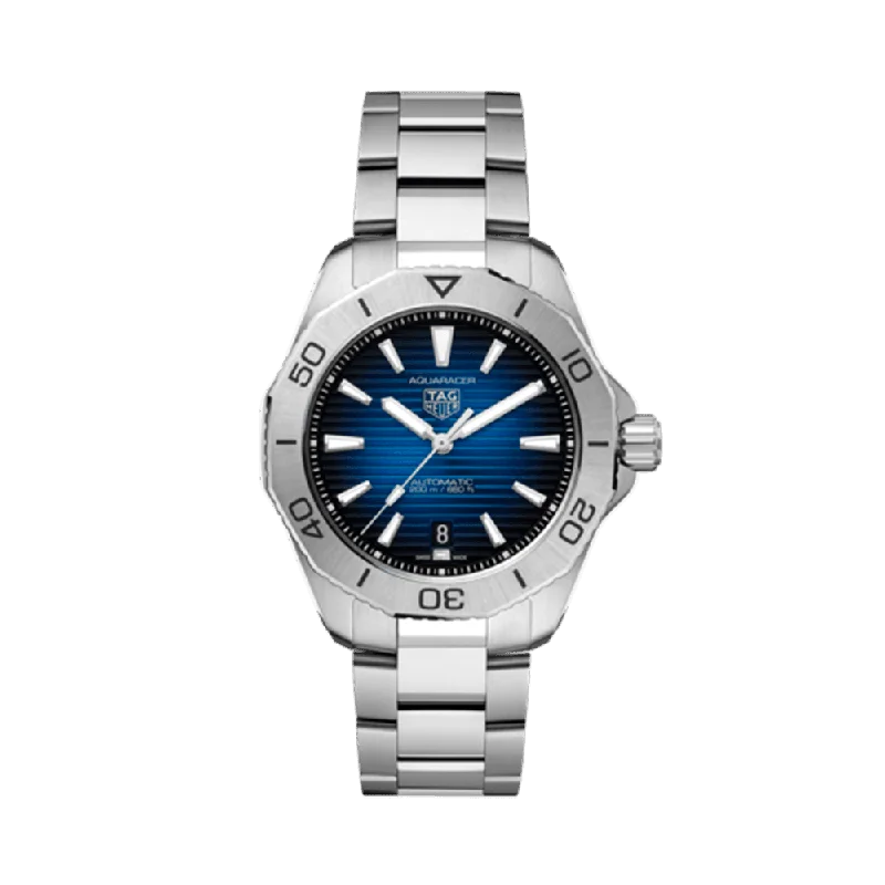 luxury watches for women with advanced chronograph features and leather bands -TAG Heuer Aquaracer Men's 40mm Stainless Steel Automatic Watch WBP2111.BA0627