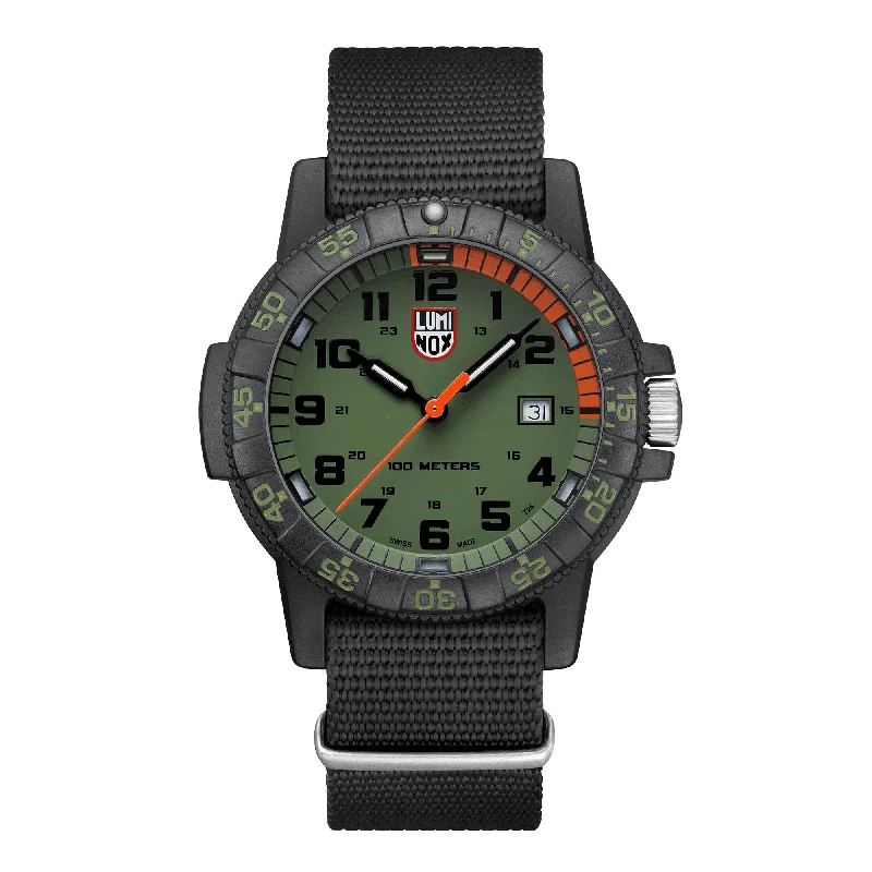 men's watches with digital chronographs and stylish leather straps -Luminox Men's 44mm Black PVD Quartz Watch XS.0337