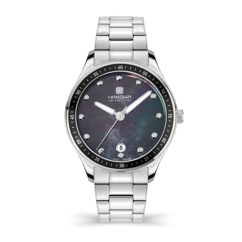 Black MOP dial - Stainless steel case - Stainless steel bracelet