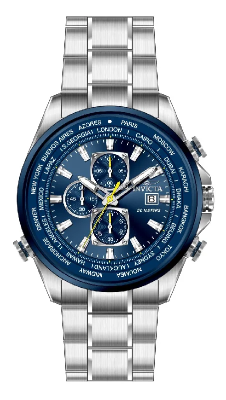 watches for men with rugged designs and eco-friendly bands -Band For Invicta Aviator  Men 47818