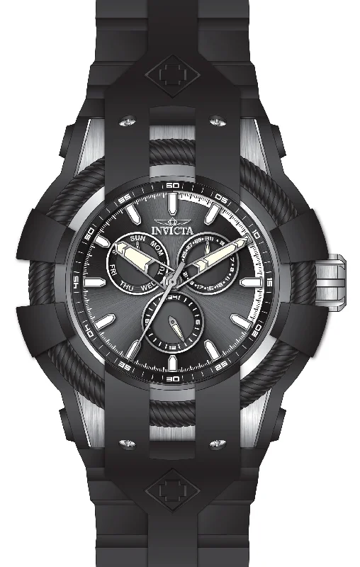 luxury watches for men with solar-powered movement and sleek designs -Band For Invicta Bolt  Men 47834