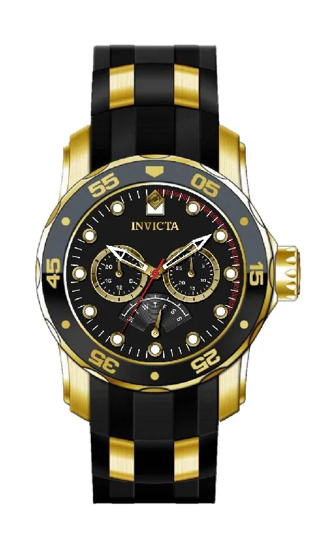 men's watches with digital tracking, GPS, and heart rate monitoring -Band For Invicta Pro Diver  Men 46964