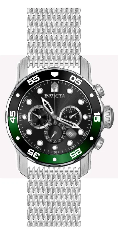 sport watches for men with customizable fitness tracking and health features -Band For Invicta Pro Diver  Men 47631