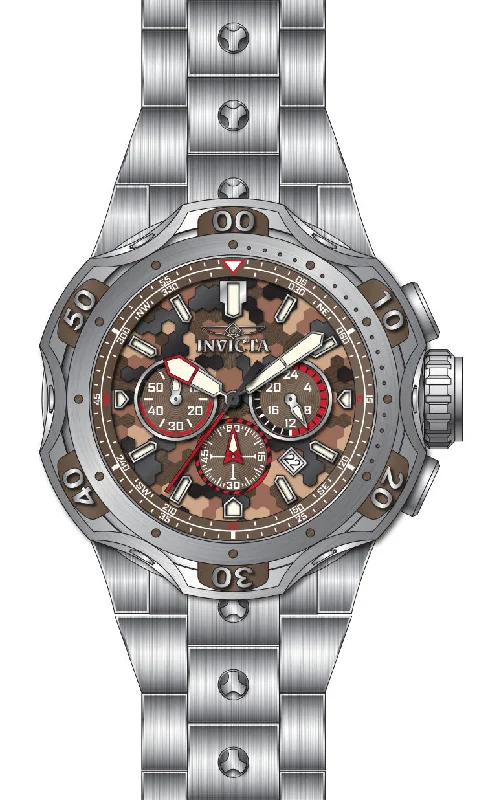 men's watches with solar-powered features and precision movement -Band For Invicta Venom  Men 47757