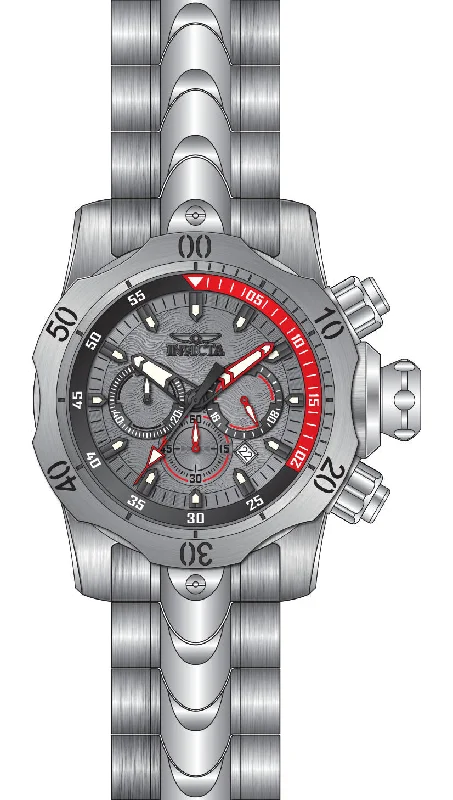 luxury watches for men with advanced solar-powered movement -Band For Invicta Venom  Men 47906