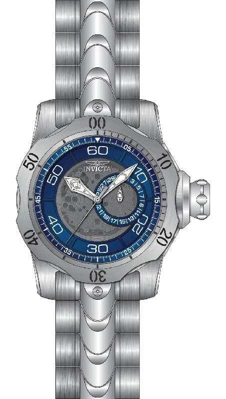 men’s watches with digital chronographs and rugged designs -Band For Invicta Venom  Men 47911