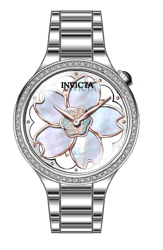 sport watches for women with heart rate tracking and multi-sport modes -Band For Invicta Wildflower  Lady 47063