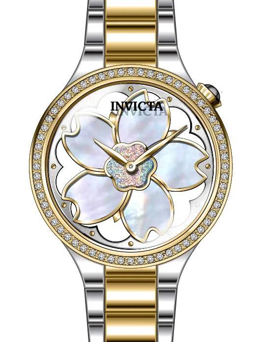 luxury watches for men with high-end leather straps and classic designs -Band For Invicta Wildflower  Lady 47064