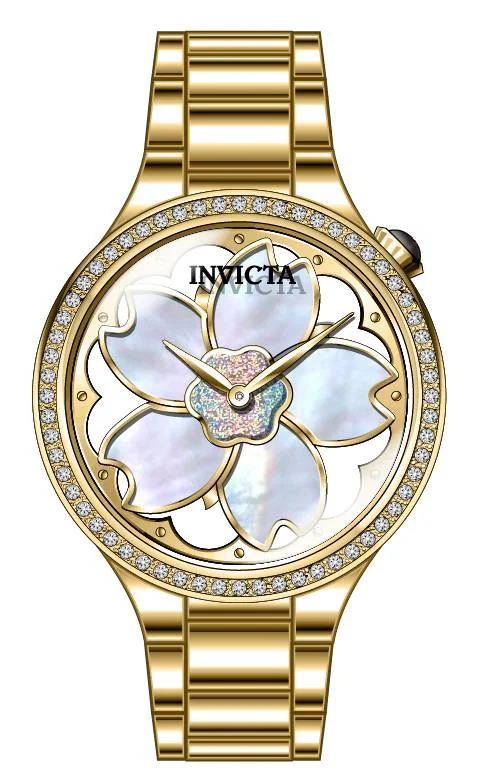 men's watches with solar-powered technology and advanced dials -Band For Invicta Wildflower  Lady 47067