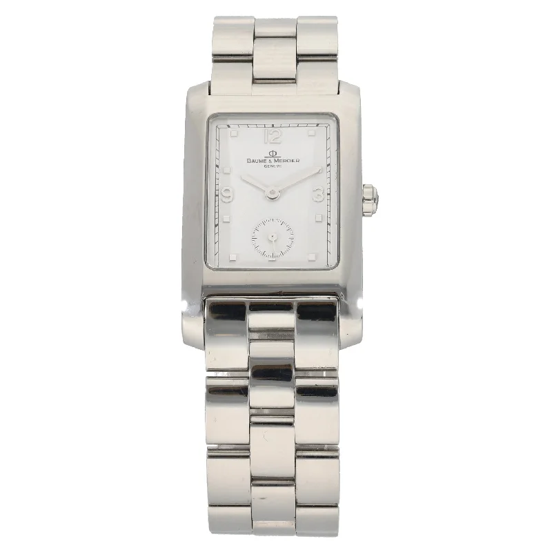 watches for women with delicate metal bands and bold digital faces -Baume Et Mercier Hampton MV045063 24mm Stainless Steel Watch