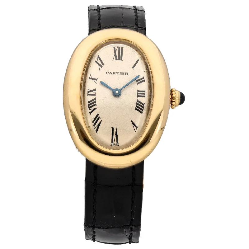 stylish watches for women with heart rate tracking and health monitoring -Cartier Baignoire 22mm Gold Watch