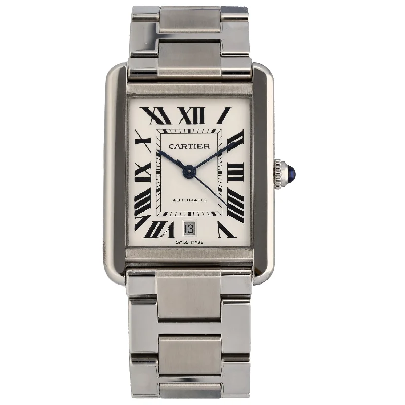 digital watches for women with multiple health monitoring functions -Cartier Tank Solo W5200028 31mm Stainless Steel Watch