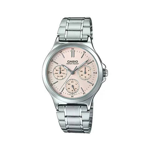 men's watches with interchangeable straps and digital chronograph features -Enticer Ladies LTP-V300HD-4AUIF Analog Women