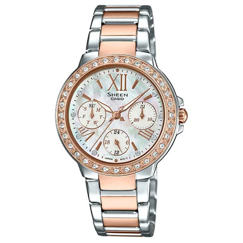 elegant watches for women with thin profiles and refined designs -Sheen SHE-3052SPG-7AUDR Analog Women