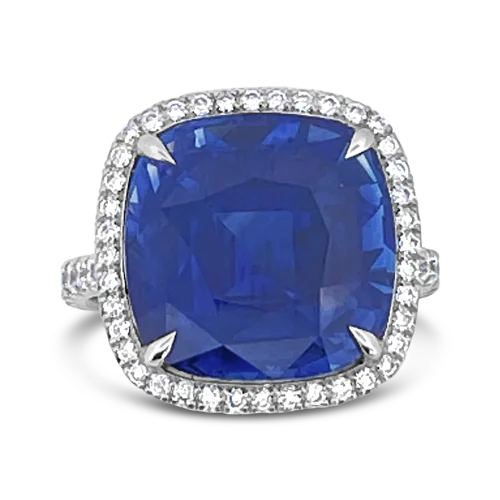 men’s engagement rings with sapphires for custom wedding bands-Ceylon Sapphire & Diamond Ring