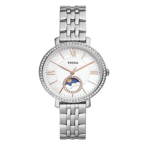 elegant women’s watches with minimalist dials and eco-friendly materials -Fossil Women's Jacqueline Watch ES5164