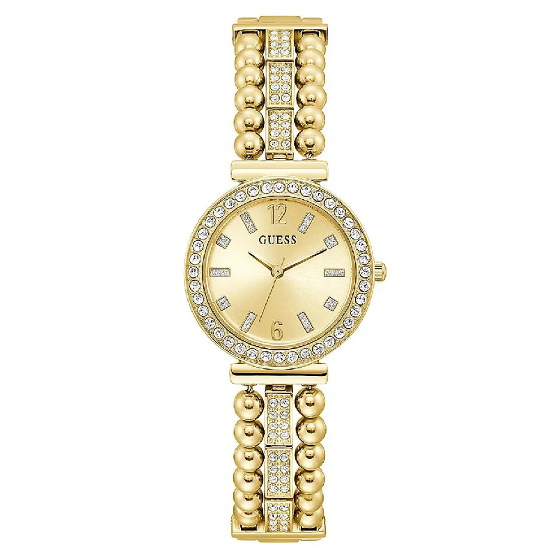 stylish men’s watches with chronograph features and sleek modern designs -Guess Gala Gold Dial Women 30mm