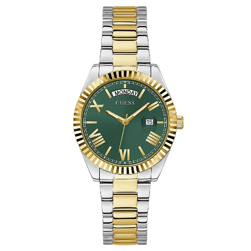 high-end watches for men with leather bands and high-tech digital features -Guess Luna Green Dial Women 36mm