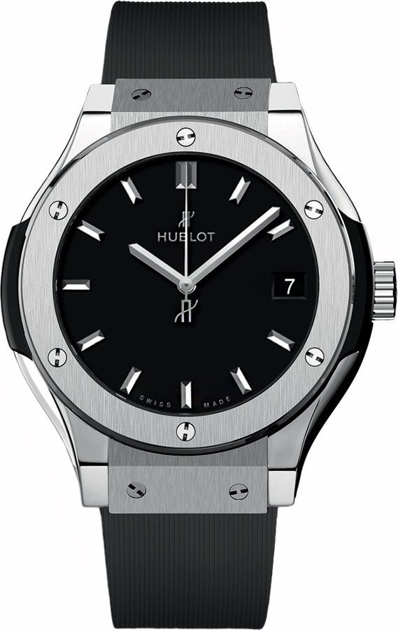 sport watches for men with heart rate tracking, GPS, and step counters -Hublot Classic Fusion Titanium Black Dial Women's Watch 33mm