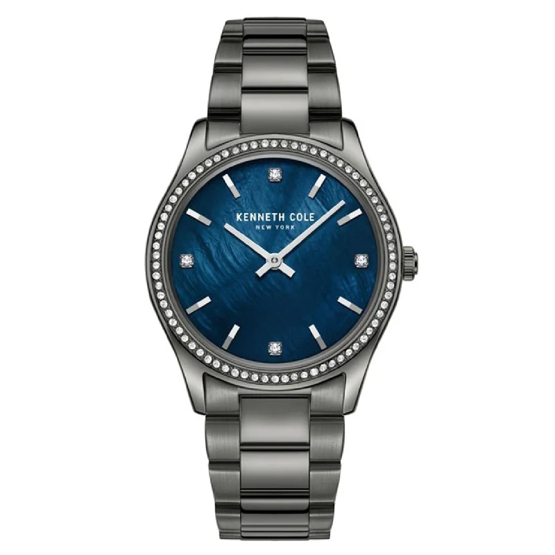 sport watches for men with real-time health tracking and calorie counting -Kenneth Cole Analog Blue Dial Women 34mm