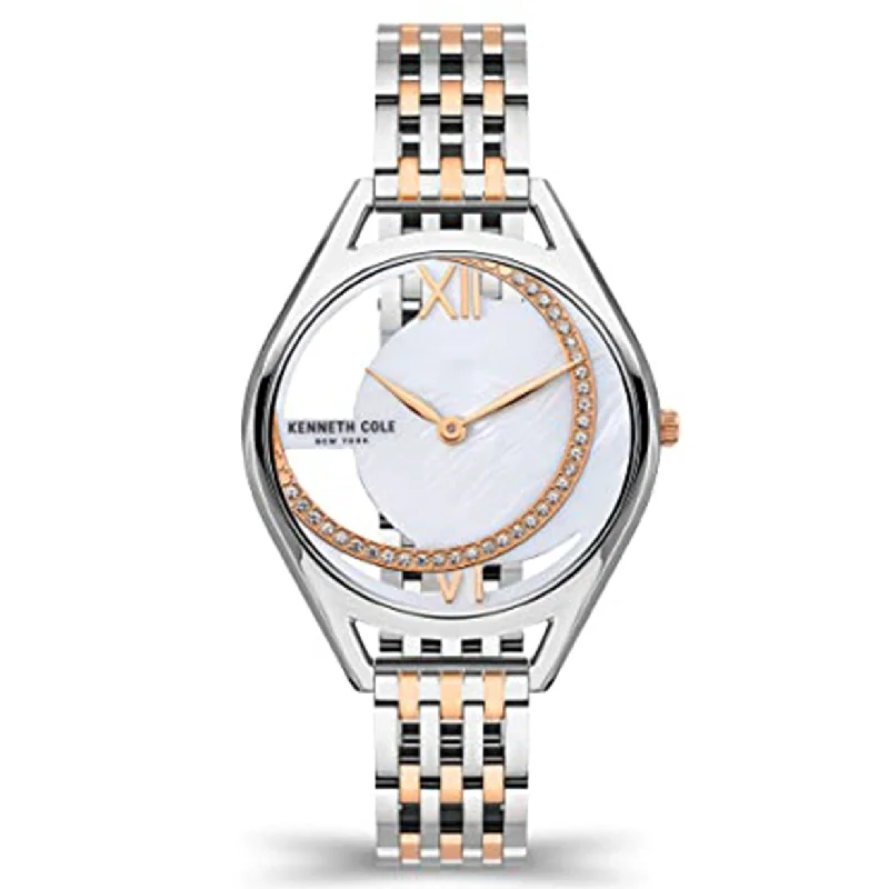 men's watches with rugged designs and eco-friendly materials -Kenneth Cole Analog White Dial Women 34mm