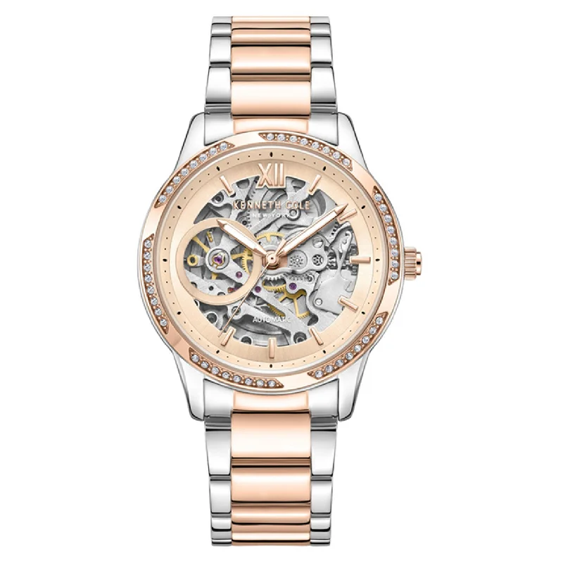 sport watches for women with GPS navigation and fitness tracking -Kenneth Cole Automatic Rose Gold Dial Women 36mm