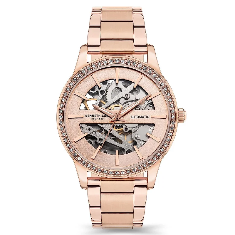 stylish watches for men with eco-friendly straps and advanced features -Kenneth Cole Automatic Rose Gold Dial Women 36mm